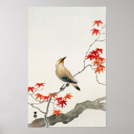 Poster Peste de Peste em Maple por Ohara Koson