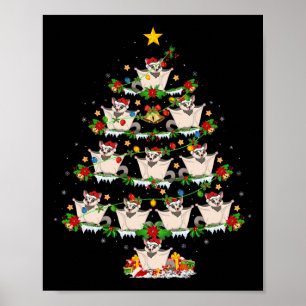 Poster Pet Animal Xmas Luzes Papais noeis Glândulas de Aç