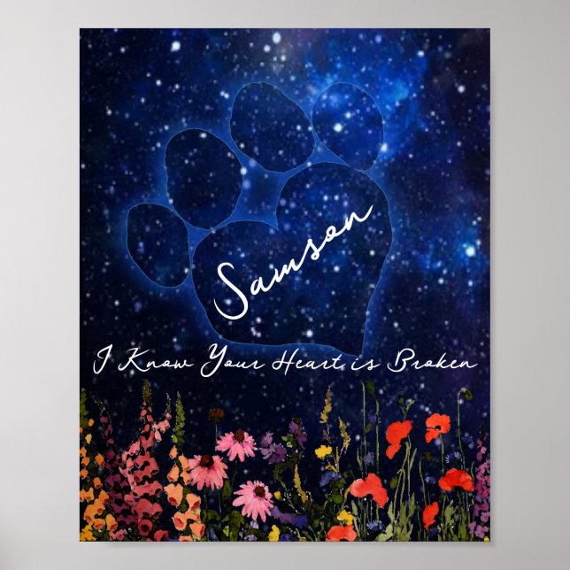 Poster Pet Dog Loss Sympathy (Frente)