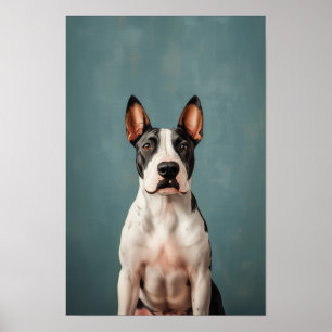 Poster Pet Grooming Salon Staffordshire Terrier Portrait