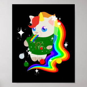 Poster Pet Show Unicorn Edição de Natal