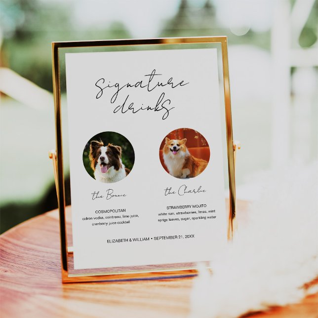 Poster Pet Signature Bebe coquetel Bar de Cachorro com 2  (Criador carregado)