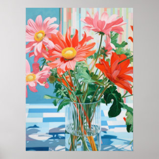 Poster Petais e Luz: Uma Delícia Floral em Tabletop