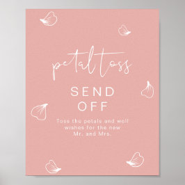 Poster Petal de Casamento de Pastel Vibrante LEAH Enviar