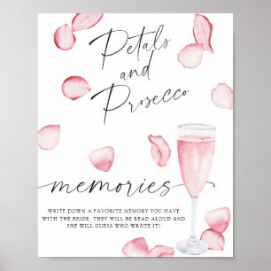 Poster Pétalas e Prosecco - memórias com a noiva