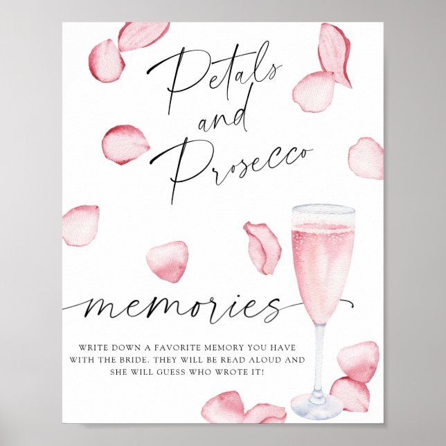 Poster Pétalas e Prosecco - memórias com a noiva (Frente)