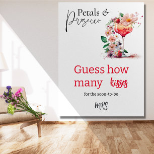 Póster Petals Prosecco Floral Chá de panela Bruness