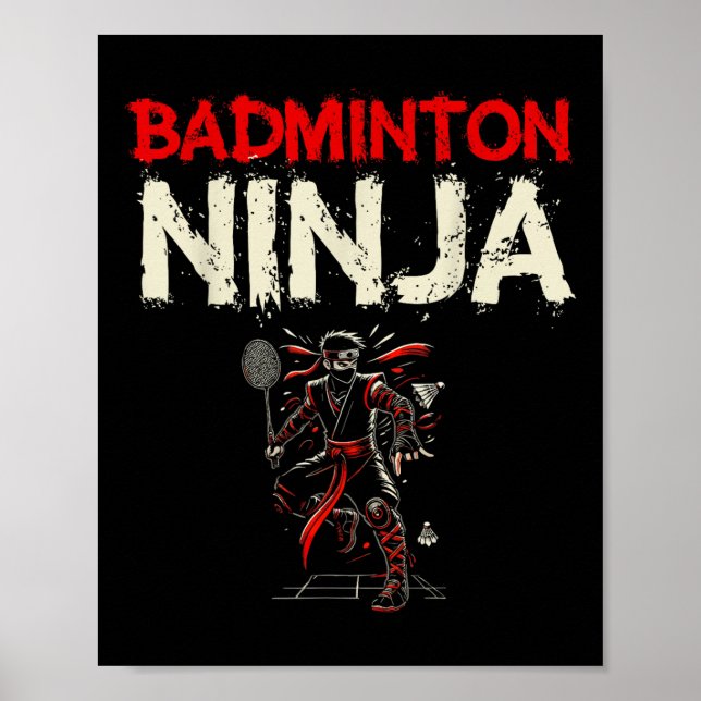 Poster Peteca Ninja de Badminton  (Frente)