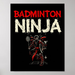 Poster Peteca Ninja de Badminton