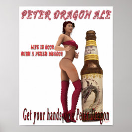 Póster Peter Dragon Ale a vida é boa