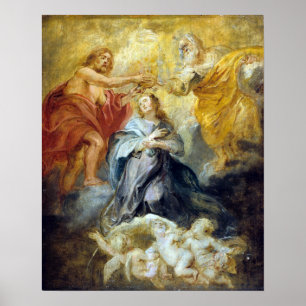 Póster Peter Paul Rubens a coroação do Virgin