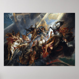Poster Peter Paul Rubens a queda do Phaeton