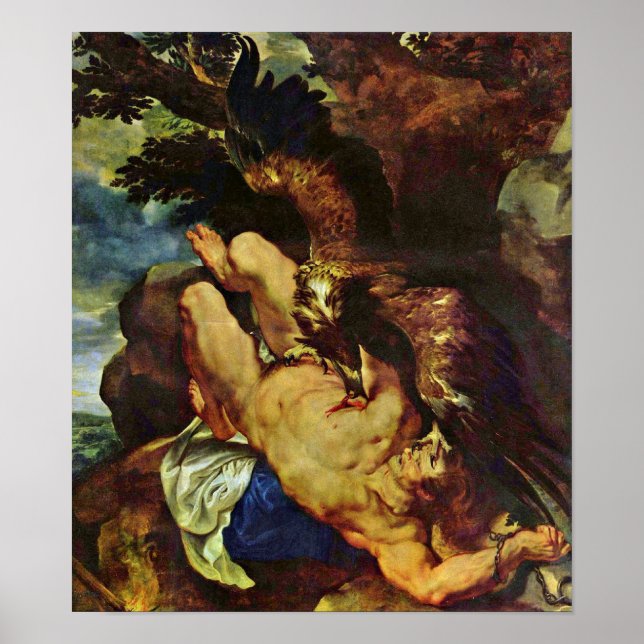 Póster Peter Paul Rubens - Prometheus acorrentado (Frente)