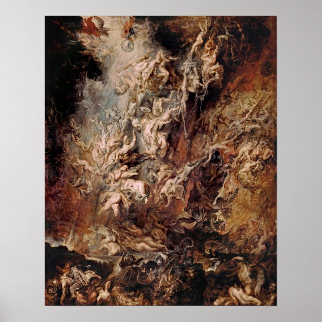 Poster Peter Paul Rubens - Queda do Posto Damed (1620) (Frente)