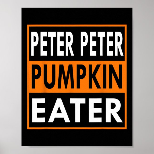 Poster Peter Pumpkin Comendo Costume Para Casais - Corres (Frente)