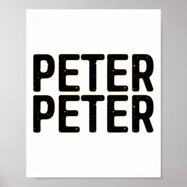 Poster Peter Pumpkin Comendo Figurino de Halloween (Frente)