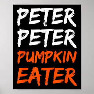 Poster Peter Pumpkin Costume Comer Halloween