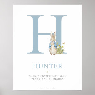 Poster Peter Rabbit Carta Personalizada H