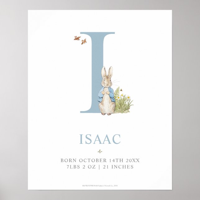 Poster Peter Rabbit | Carta Personalizada I (Frente)