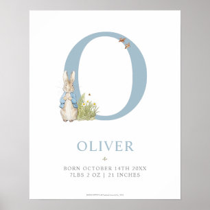Poster Peter Rabbit Carta personalizada O
