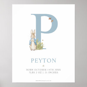 Poster Peter Rabbit Carta Personalizada P
