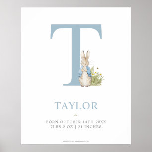 Poster Peter Rabbit Carta personalizada T