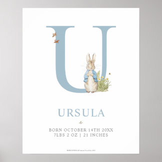 Poster Peter Rabbit | Carta Personalizada U