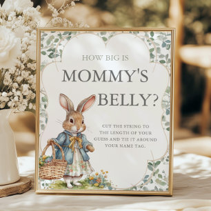 Poster Peter Rabbit Chá de fraldas Quão Grande É A Mamãe