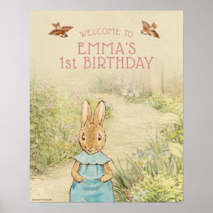 Poster Peter Rabbit - Rapariga Primeiro Aniversário de