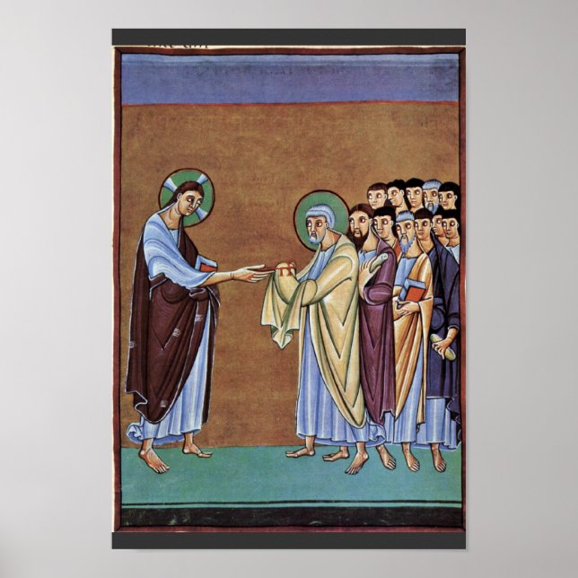 Poster Peter Recebendo As Chaves Do Meister Des Pe (Frente)