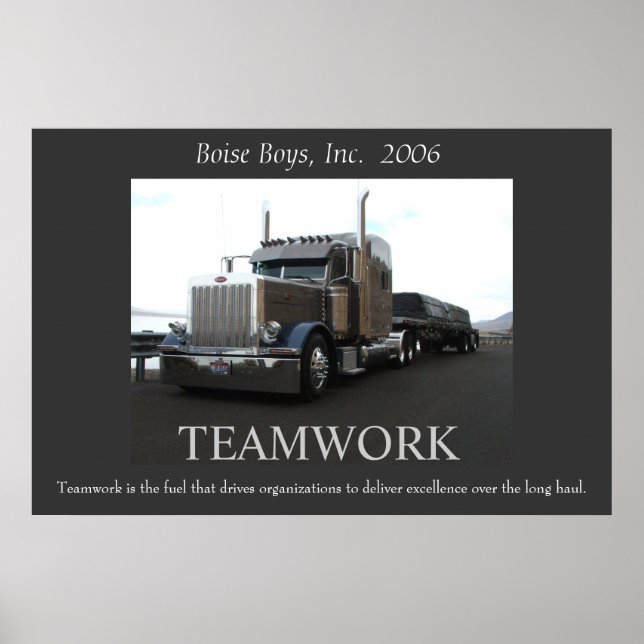 Poster Peterbilt Motivacional (Frente)