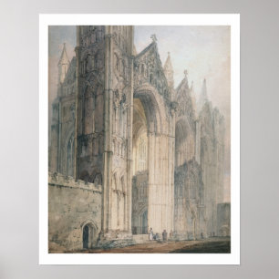 Póster Peterborough Cathedral (w/c on paper)