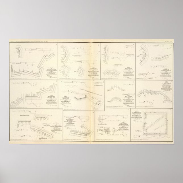 Poster Petersburgo, baterias Va, cerco (Frente)