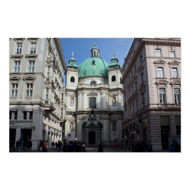 Póster Peterskirche Wien Österreich (Frente)