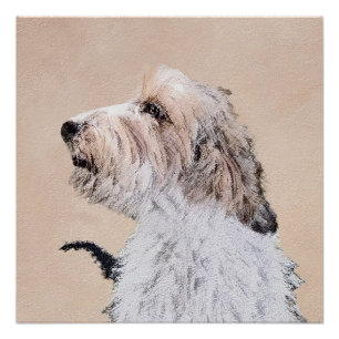 Póster Petit Basset Griffon Vendéen - Pintura de cães