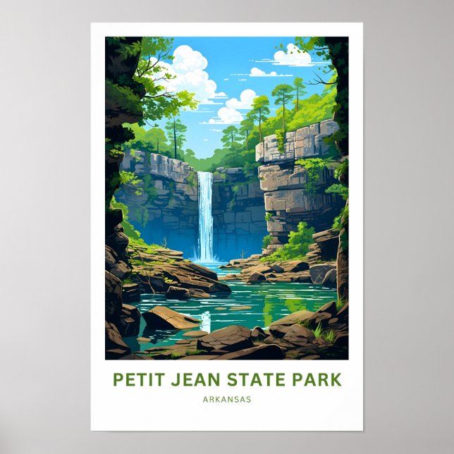 Poster Petit Jean State Park Arkansas Viagem (Frente)