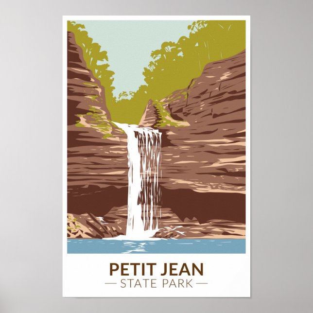 Poster Petit Jean State Park Arkansas Vintage (Frente)