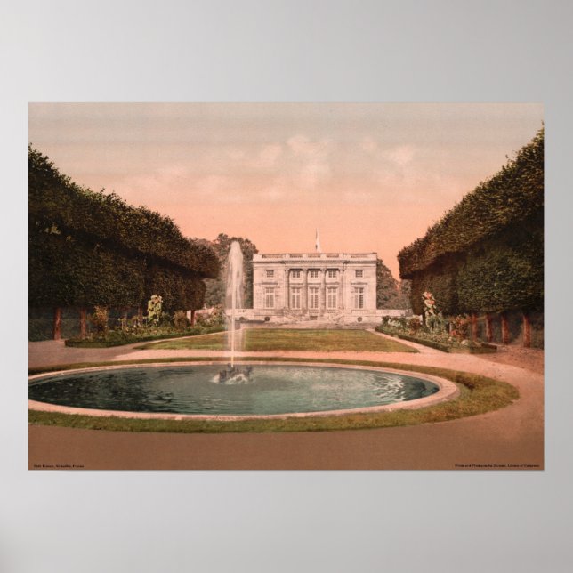Poster Petit Trianon, Versalhes, França (Frente)