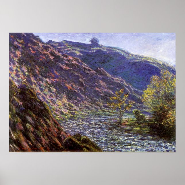 Poster Petite Creuse, luz do sol de Claude Monet (Frente)