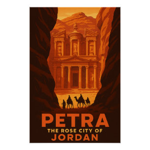 Póster Petra - A Cidade Rosa da Jordânia