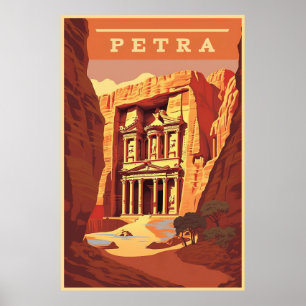 Poster Petra, Jordânia, Viagem