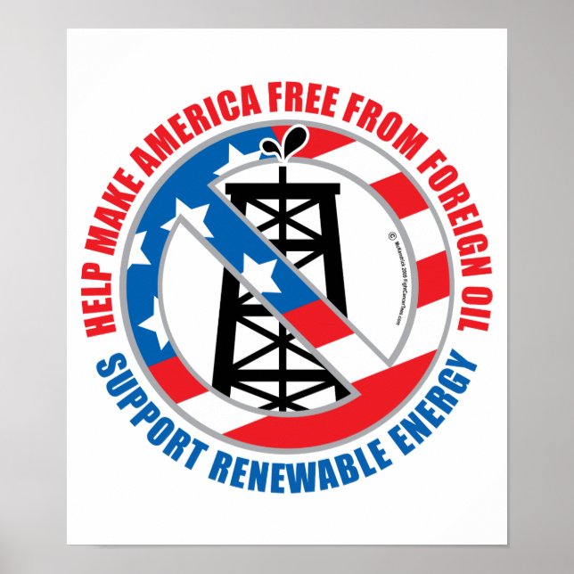 Poster Petróleo Estrangeiro (Frente)