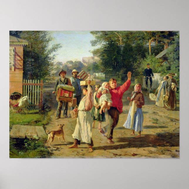 Poster Petrushka está chegando, 1888 (Frente)