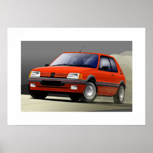 Poster Peugeot 205 GTI