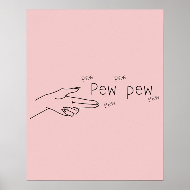 Poster Pew Pew (Frente)