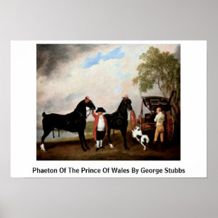 Poster Phaeton do príncipe de Gales por George Stubbs