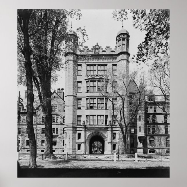 Póster Phelps Hall and Gateway (Universidade de Yale) (Frente)