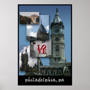 Poster Philadelphfia - arquitectura da cidade