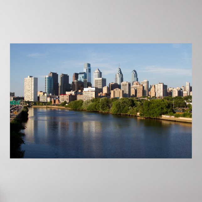 Póster Philadelphia Skyline 1 (Frente)