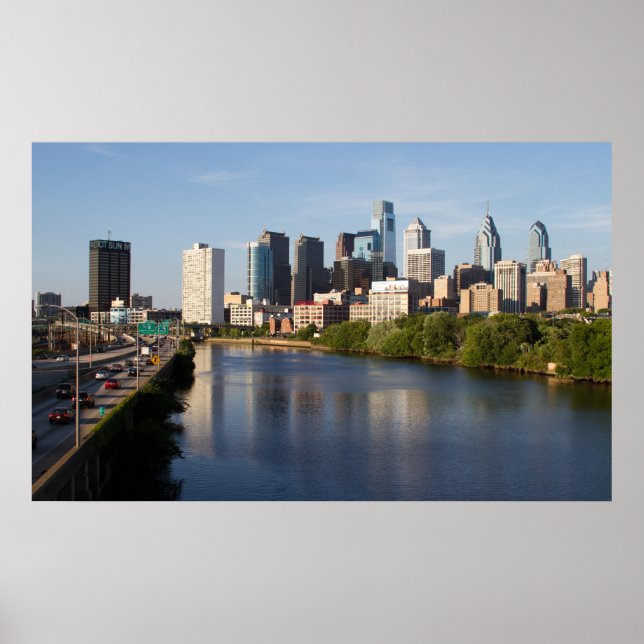 Poster Philadelphia Skyline 2 (Frente)